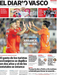 Portada El Diario Vasco 2025-08-17