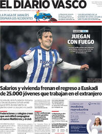 Portada El Diario Vasco 2025-12-17