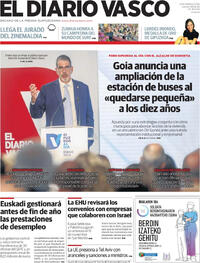 Portada El Diario Vasco 2025-09-18