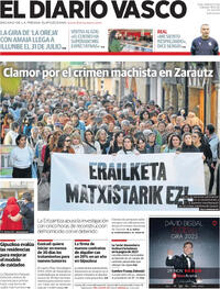Portada El Diario Vasco 2025-10-18
