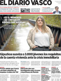 Portada El Diario Vasco 2025-11-18
