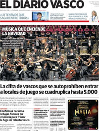 Portada El Diario Vasco 2025-12-19