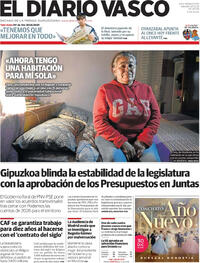 Portada El Diario Vasco 2025-12-20