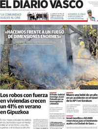 Portada El Diario Vasco 2025-08-21