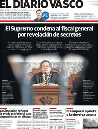 Portada El Diario Vasco 2025-11-21