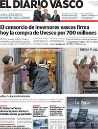 Portada El Diario Vasco 2025-12-23