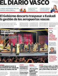 Portada El Diario Vasco 2025-09-24
