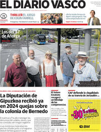 Portada El Diario Vasco 2025-09-26