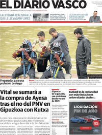 Portada El Diario Vasco 2025-12-26