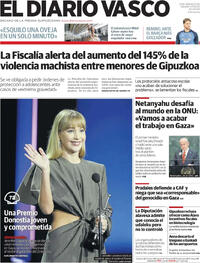 Portada El Diario Vasco 2025-09-27