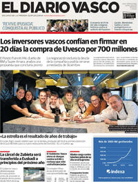 Portada El Diario Vasco 2025-11-27