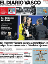 Portada El Diario Vasco 2025-09-28