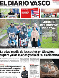 Portada El Diario Vasco 2025-12-28