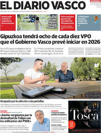Portada El Diario Vasco 2025-06-29