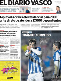 Portada El Diario Vasco 2025-10-29