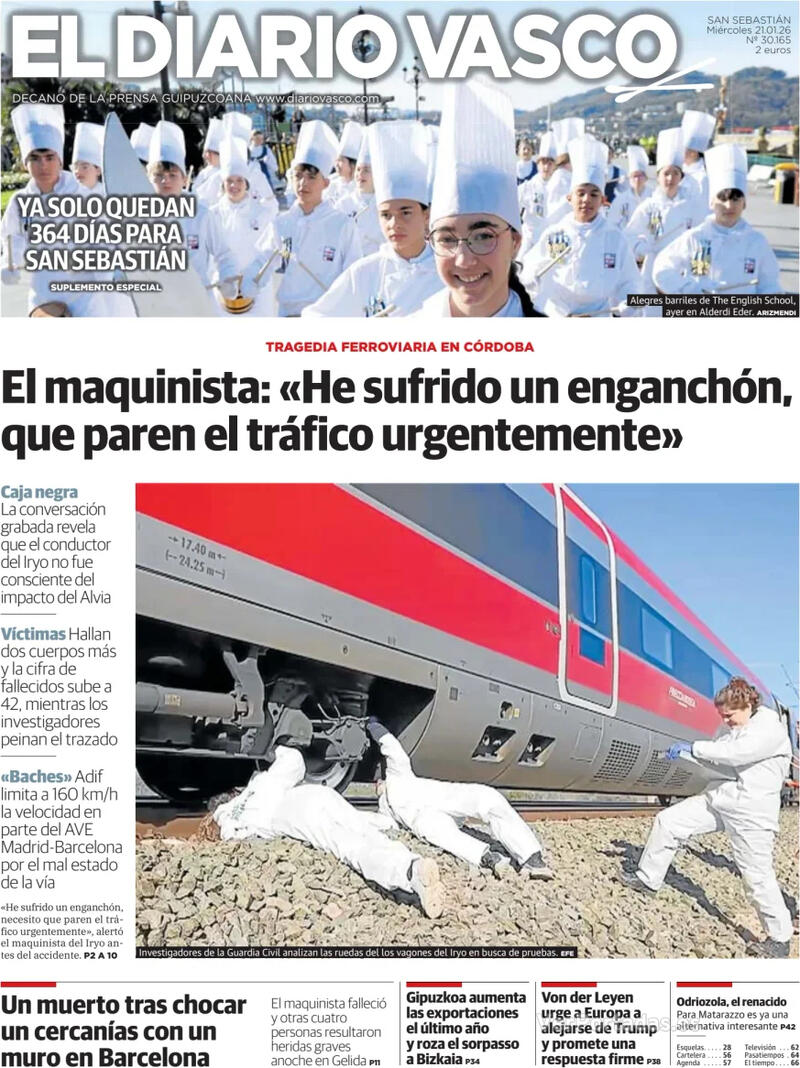 Portada La Verdad 2026-01-21