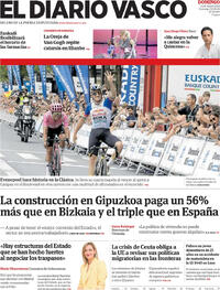 Portada El Diario Vasco 2026-08-02