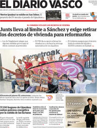 Portada El Diario Vasco 2026-10-02