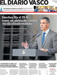 Portada El Diario Vasco 2026-10-06