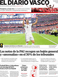 Portada El Diario Vasco 2026-07-07