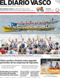 Portada El Diario Vasco 2026-09-07