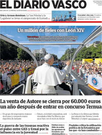 Portada El Diario Vasco 2026-06-08