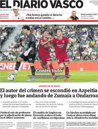 Portada El Diario Vasco 2026-09-08
