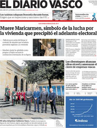 Portada El Diario Vasco 2026-10-08