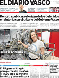 Portada El Diario Vasco 2026-02-09
