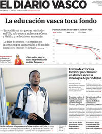 Portada El Diario Vasco 2026-09-09