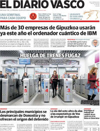 Portada El Diario Vasco 2026-02-10