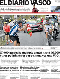 Portada El Diario Vasco 2026-07-10