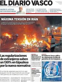 Portada El Diario Vasco 2026-01-12