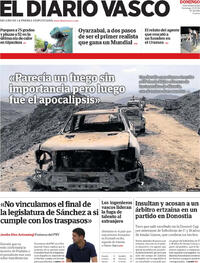 Portada El Diario Vasco 2026-07-12