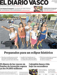 Portada El Diario Vasco 2026-08-12