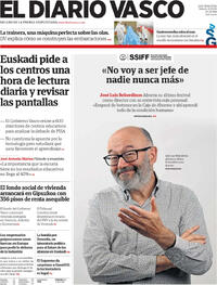 Portada El Diario Vasco 2026-09-12