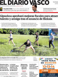 Portada El Diario Vasco 2026-06-13
