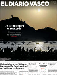 Portada El Diario Vasco 2026-08-13
