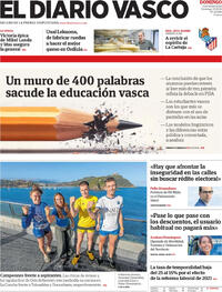 Portada El Diario Vasco 2026-09-13