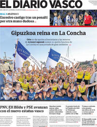 Portada El Diario Vasco 2026-09-14