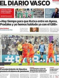 Portada El Diario Vasco 2026-02-15