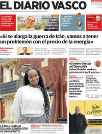Portada El Diario Vasco 2026-03-15