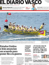 Portada El Diario Vasco 2026-06-15