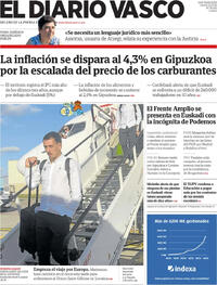 Portada El Diario Vasco 2026-10-15
