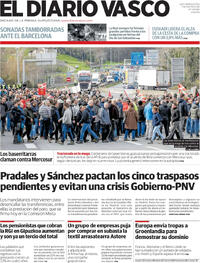 Portada El Diario Vasco 2026-01-16