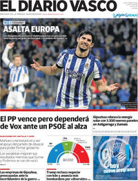 Portada El Diario Vasco 2026-03-16