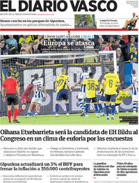 Portada El Diario Vasco 2026-10-16