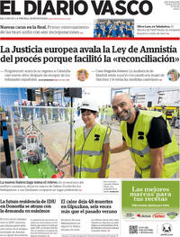Portada El Diario Vasco 2026-07-17