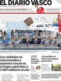 Portada El Diario Vasco 2026-08-17