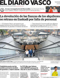 Portada El Diario Vasco 2026-07-18